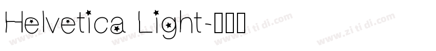 Helvetica Light字体转换